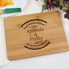 Engraved Established In Bamboo Cheese Board